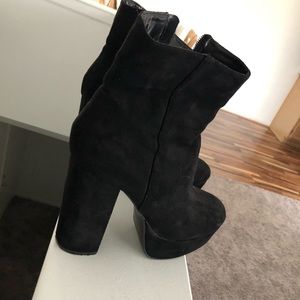 High heel booties